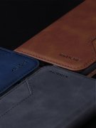 Чехол книжка Xiaomi Redmi 8 Kruche Strict style Dark blue