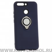 Чехол-накладка Huawei Honor V9/8 Pro 42001 с кольцом-держателем темно-синий 