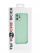 Чехол-накладка iPhone 12 Kruche Liquid glass Light cyan