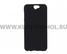 Чехол силиконовый HTC One A9 чёрный матовый