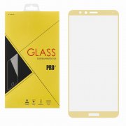 Защитное стекло Huawei Honor 7X Glass Pro Full Screen золотое 0.33mm