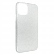Чехол-накладка iPhone 11 Pro Derbi с блестками серебристый