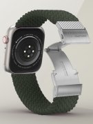 Ремешок для Apple Watch 38mm//40mm/41mm Amazingthing Titan Weave 2 Dark Green