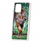 Чехол-накладка Samsung Galaxy S10 Lite Kruche Print Крадущийся тигр