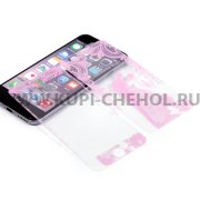 Защитное стекло iPhone 6/6S 9340 2 в 1 розовое