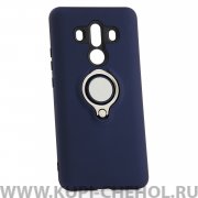 Чехол-накладка Huawei Mate 10 Pro 42001 с кольцом-держателем темно-синий