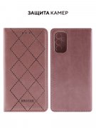 Чехол книжка Samsung Galaxy M52 Kruche Rhombus Pink