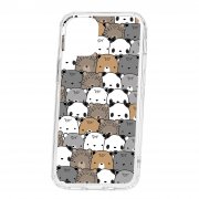 Чехол-накладка iPhone 12 mini Kruche Print Медвежата