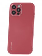 Чехол-накладка iPhone 12 Pro Kruche Liquid glass Red