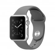 Ремешок для Apple Watch 42mm/44mm S/M силиконовый серый
