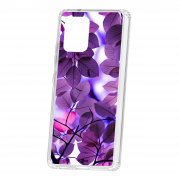 Чехол-накладка Samsung Galaxy S10 Lite Kruche Print Purple leaves