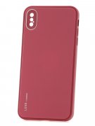 Чехол-накладка iPhone XS Max Kruche Liquid glass Red