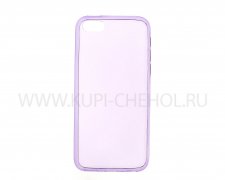 Чехол-накладка iPhone 5c фиолетовый глянцевый 0.5mm