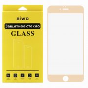 Защитное стекло iPhone 6/6S Aiwo Full Screen розовое золото 0.33mm