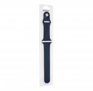 Ремешок для Apple Watch 42mm/44mm M/L силиконовый синий