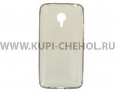 Чехол силиконовый Meizu MX4 Pro серый глянцевый 0.5mm