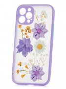 Чехол-накладка iPhone 12 Pro Derbi Summer Цветы сиреневый