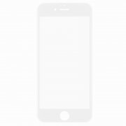 Защитное стекло+чехол iPhone 6 Plus/6S Plus WK Armor 3D Normal с силикон рамкой White 0.22mm