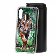 Чехол-накладка Samsung Galaxy A40 2019 Kruche Print Крадущийся тигр