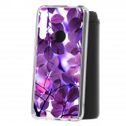 Чехол-накладка Huawei P Smart Z/Y9 Prime 2019/Honor 9X Kruche Print Purple leaves