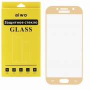 Защитное стекло Samsung Galaxy A3 (2017) A320 Aiwo Full Screen розовое золото 0.33mm
