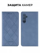 Чехол книжка Samsung Galaxy A24 4G Kruche Rhombus Cyan