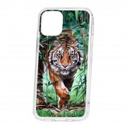 Чехол-накладка iPhone 12 mini Kruche Print Крадущийся тигр