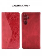 Чехол книжка Samsung Galaxy A54 5G Kruche Purse Croc Red