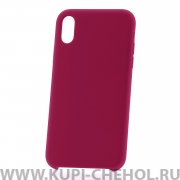 Чехол-накладка iPhone XR Derbi Slim Silicone-2 малиновый