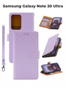 Чехол книжка Samsung Galaxy Note 20 Ultra Kruche Flip Royal view Light purple