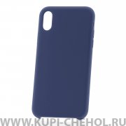 Чехол-накладка iPhone XS Max Derbi Slim Silicone-2 синий