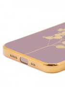 Чехол-накладка iPhone 12 Pro Kruche Plating Shell Grass purple 