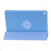 Чехол для планшета iPad Mini 2019 голубой Kruche Print Белый Компас
