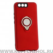 Чехол-накладка Huawei P10 42001 с кольцом-держателем красный