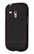 Чехол силиконовый Samsung Galaxy S3 mini i8190 чёрный матовый