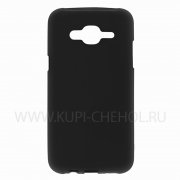 Чехол силиконовый Samsung Galaxy J5 чёрный матовый