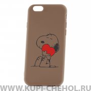 Чехол-накладка iPhone 6/6S 33004 Dog Love Brown