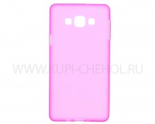 Чехол силиконовый Samsung Galaxy A7 A700f розовый матовый