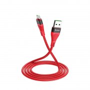 Кабель USB-Micro с длинным коннектором Hoco U53 Flash Red 1.2m 4A