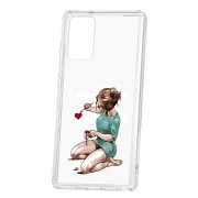 Чехол-накладка Samsung Galaxy Note 20 Kruche Print Рисуя любовь