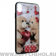 Чехол-накладка iPhone XS Max 22039 Влюбленные мишки