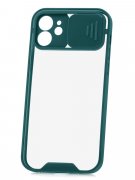 Чехол-накладка iPhone 12 Derbi Сloscam Dark green