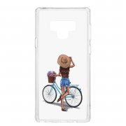 Чехол-накладка Samsung Galaxy Note 9 Kruche Print Велосипедная прогулка