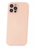 Чехол-накладка iPhone 12 Pro Kruche Liquid glass Pink