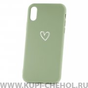 Чехол-накладка iPhone X/XS Derbi Love Green