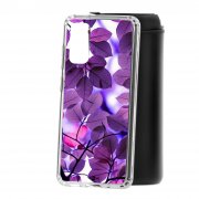 Чехол-накладка Samsung Galaxy S20 Kruche Print Purple leaves