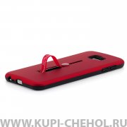 Чехол-накладка Samsung Galaxy J4 Plus 42003 с подставкой красный