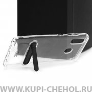 Чехол-накладка Samsung Galaxy M30/A40 S Hdci прозрачный с черной подставкой