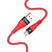 Кабель USB-Micro с длинным коннектором Hoco U53 Flash Red 1.2m 4A