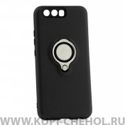 Чехол-накладка Huawei P10 42001 с кольцом-держателем черный